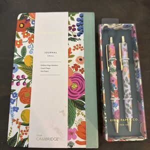 RIFLE PAPER CO. Journal +Matching Pen Set Small Hardcover Notebook